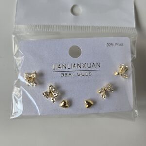 Dainty 3 pair Earring Set
